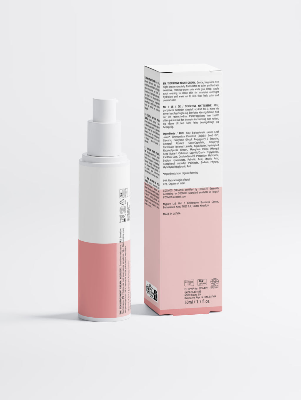Sensitive Skin Overnight Cream, Fragrance-Free