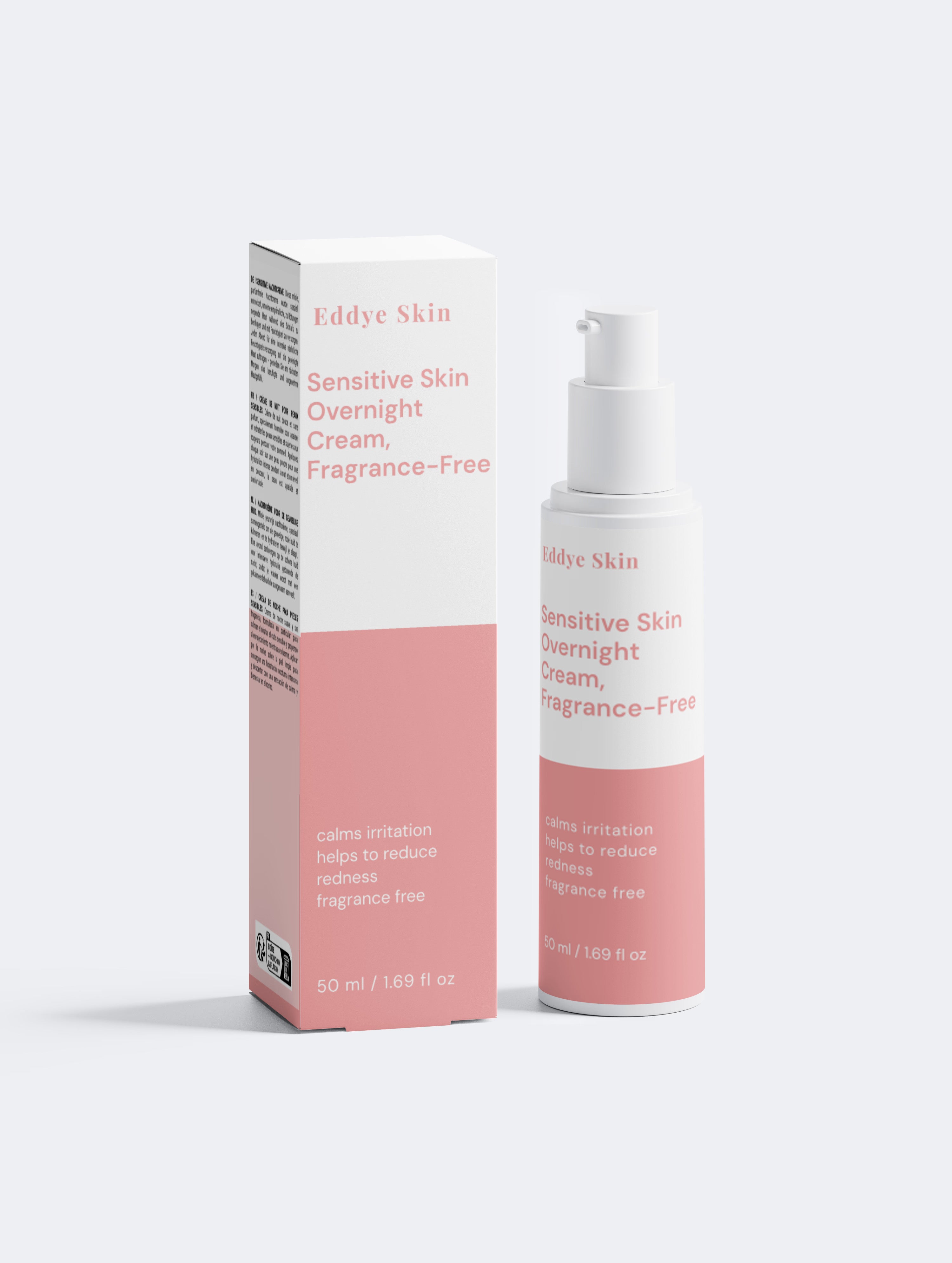 Sensitive Skin Overnight Cream, Fragrance-Free